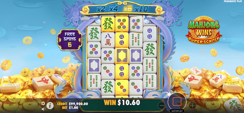 Mahjong Wins Super Scatter multipliers