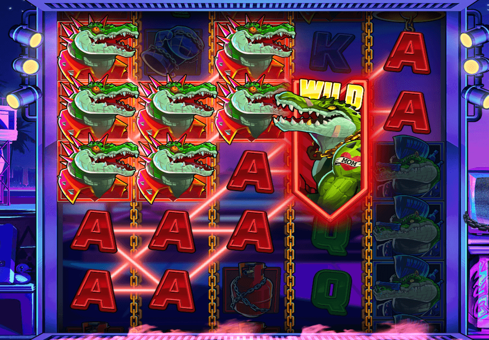 Man vs Gator online slot game
