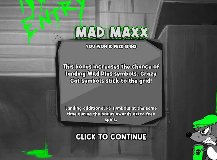Rad Maxx free spins