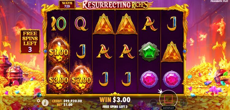 Resurrecting Riches money collect feature