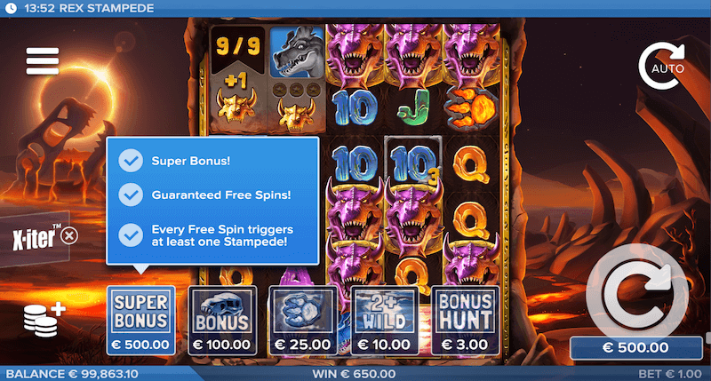 Rex Stampede bonus buy