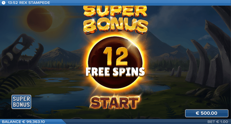 Rex Stampede free spins trigger