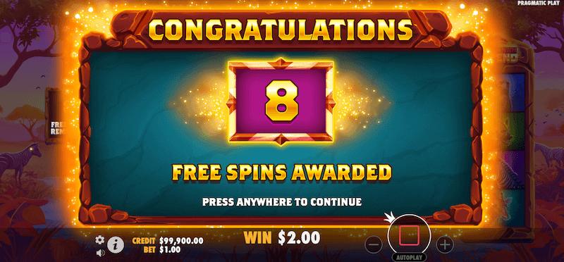 Savannah Legend free spins