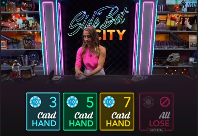 Side Bet City bet options