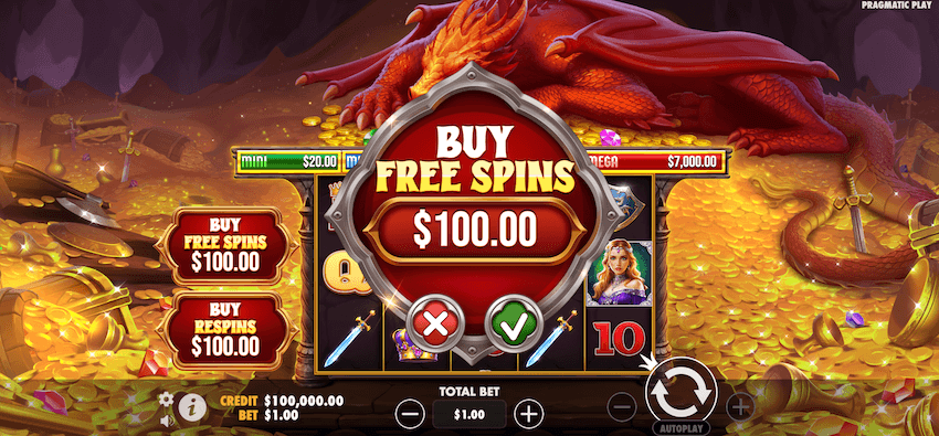 Sleeping Dragon bonus buy