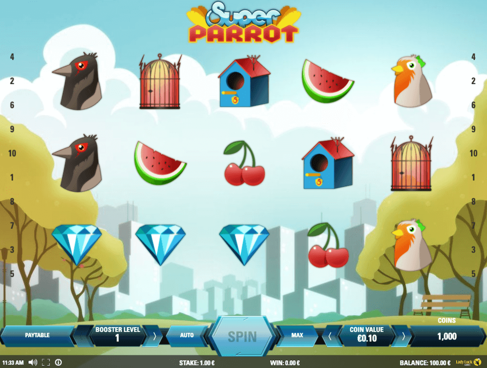 Super Parrot is selected one of the top Spigo slots