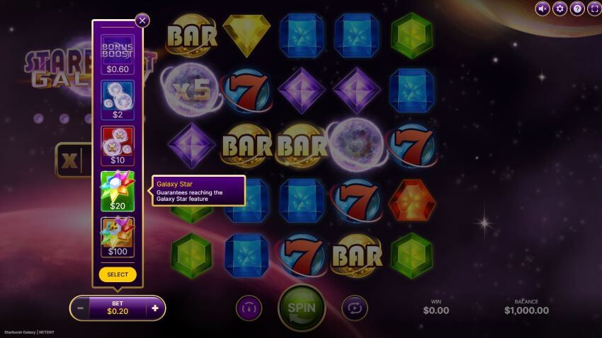 Starburst Galaxy Bonus Buy