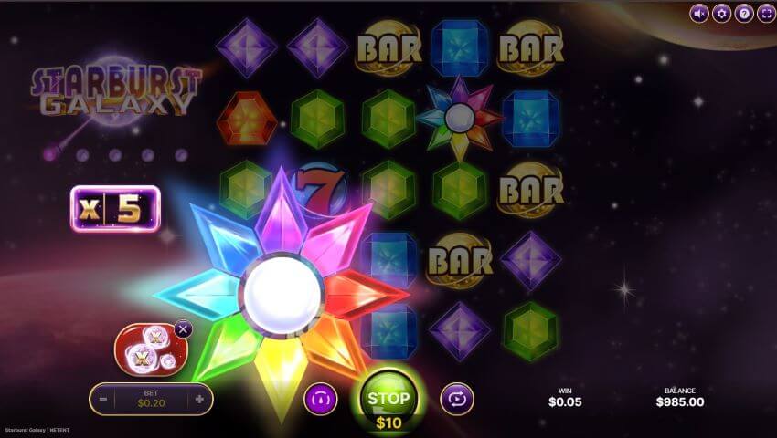 Starburst Galaxy Mega Star Feature