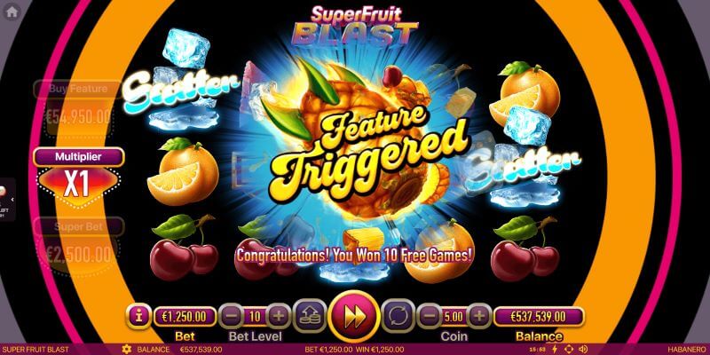 Super Fruit Blast bonus feature