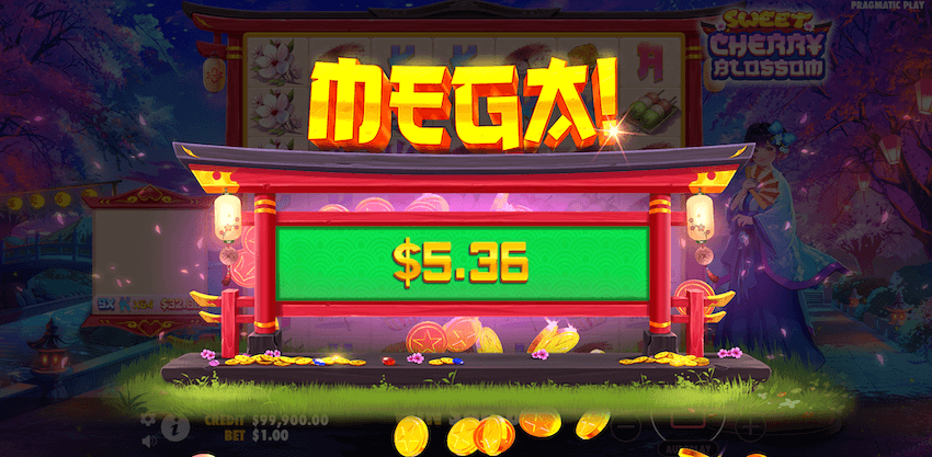 Sweet Cherry Blossom big win