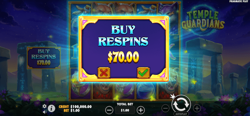Temple Guardians bonus buy