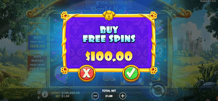 The Dog House Royal Hunt bonus buy