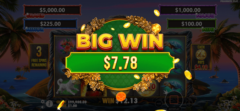 Volcano Goddess big win