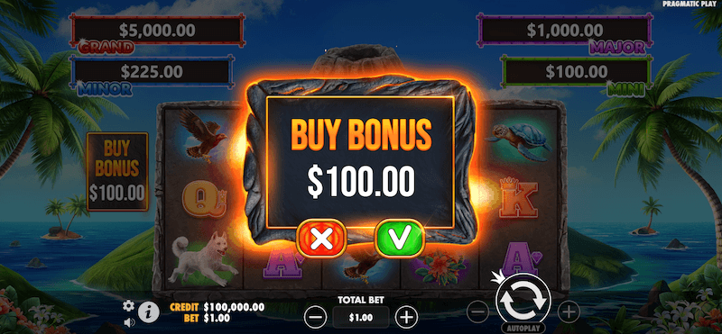 Volcano Goddess bonus buy