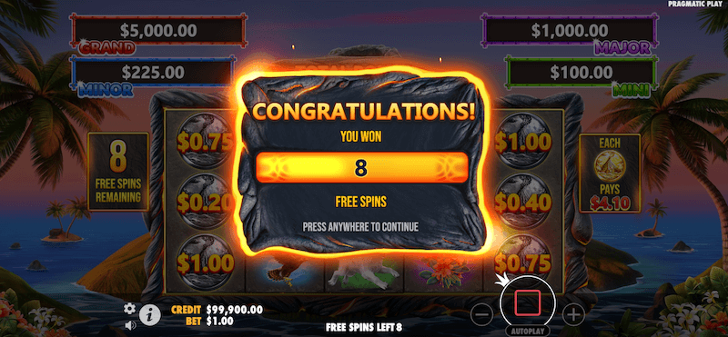 Volcano Goddess free spins