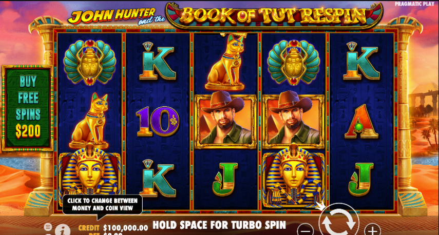 John Hunter and the Book of Tut Respin by Pragmatic Play