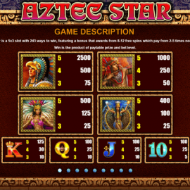 Aztec Star screenshot