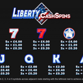 Liberty Cash Spins screenshot