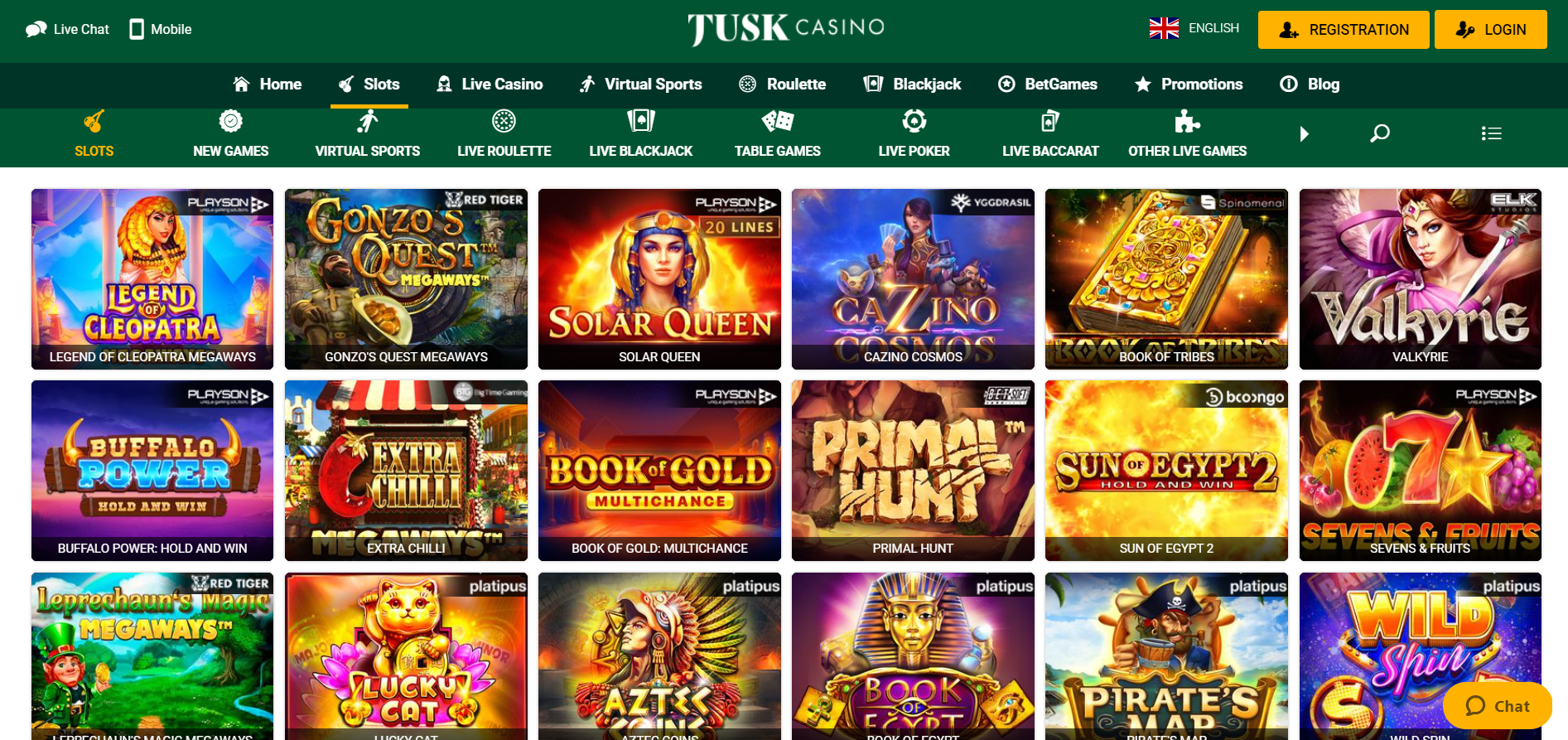 tusk casino  free spins