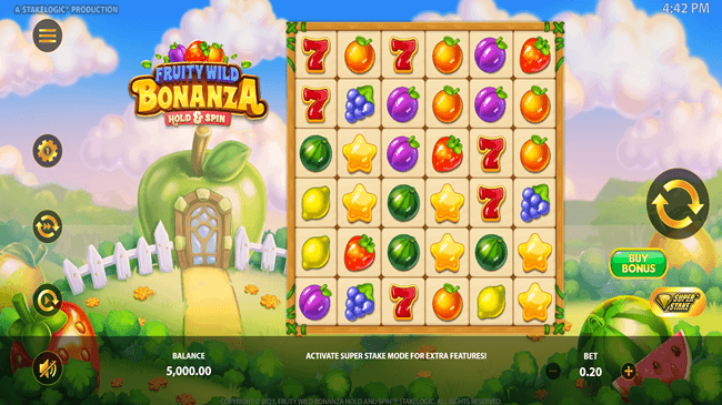 Fruity Wild Bonanza Hold & Spin (Stakelogic) Review + Demo