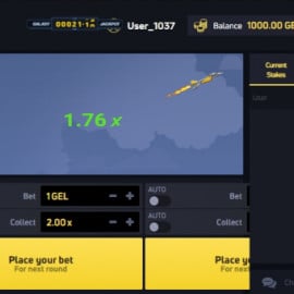 JetX game screen