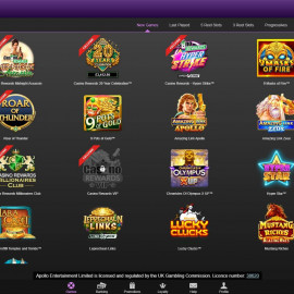 Zodiac Casino screenshot