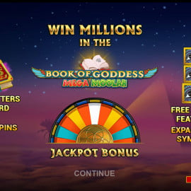 Book of Goddess Mega Moolah screenshot