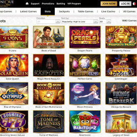 Unique Casino screenshot