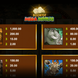 Book of Mega Moolah screenshot