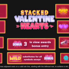 Stacked Valentine Hearts screenshot