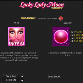 Lucky Lady Moon Megaways screenshot