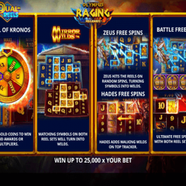Olympus Raging Megaways screenshot
