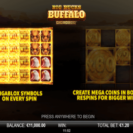 Big Bucks Buffalo Gigablox screenshot
