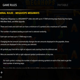 Megahops Megaways screenshot