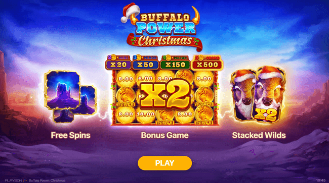 buffalo power christmas slot