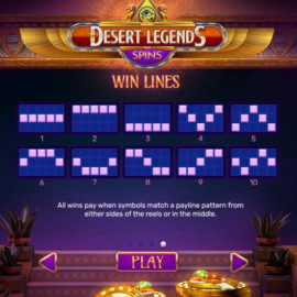 Desert Legends Spins screenshot