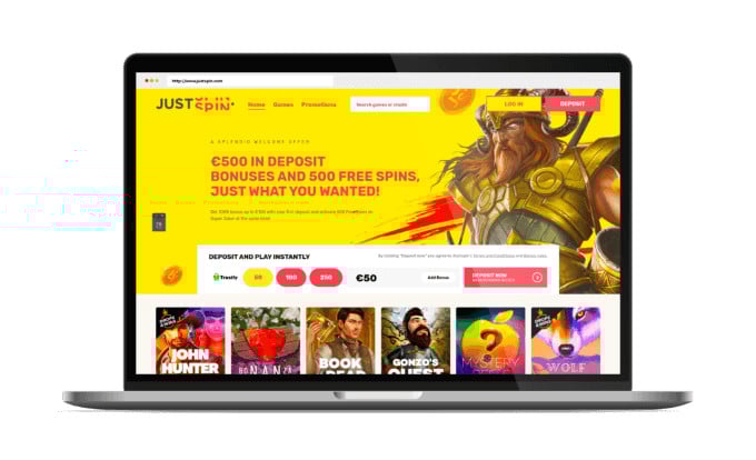 Justspin Website